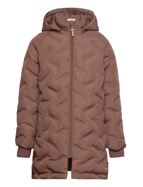 Se Minymo Jacket Quilted Minymo Brown ved Booztlet