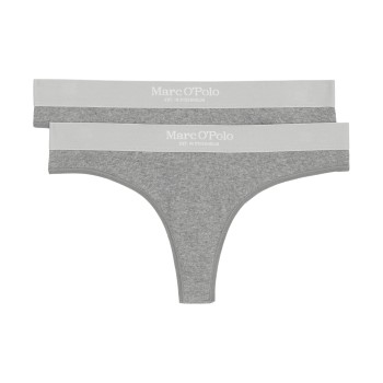 Marc O'Polo Marc O Polo Casual Thong Trusser 2P Grå bomuld Small Dame