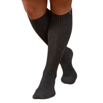 Trofé Trofe Cotton Knee High Sock Strømper Grå Str 35/38 Dame