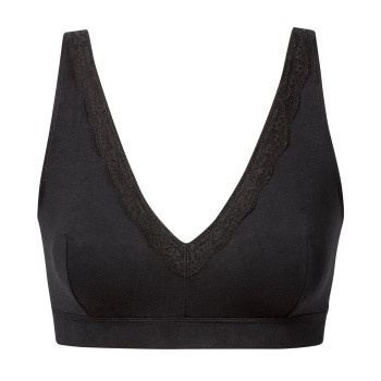 Se Trofé Trofe Wilma Soft Bra Bh Sort bomuld D 75 Dame ved Timarco