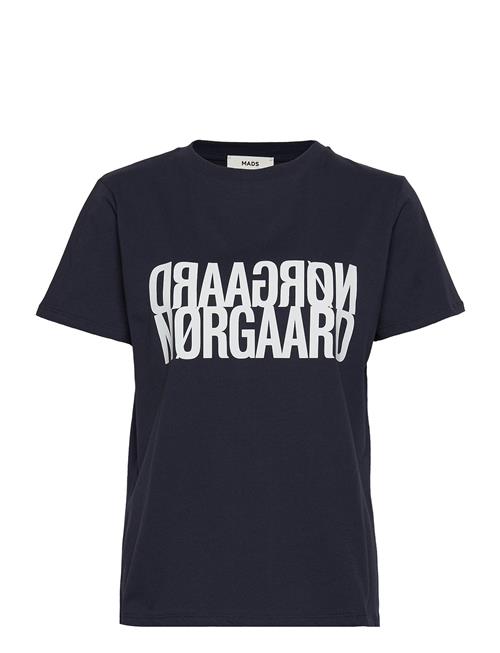 Mads Nørgaard Single Organic Trenda P Tee Mads Nørgaard Navy