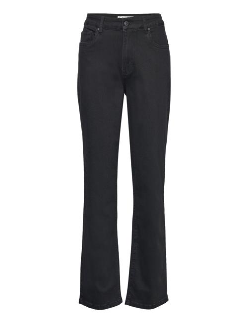 Pulz Jeans Pzemma Hw Jeans Medium Straight Leg Pulz Jeans Black