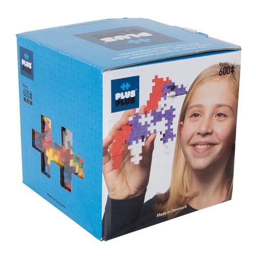 Plus-Plus 600-Piece Plus-Plus® Basic Mix | Blå | 6-10