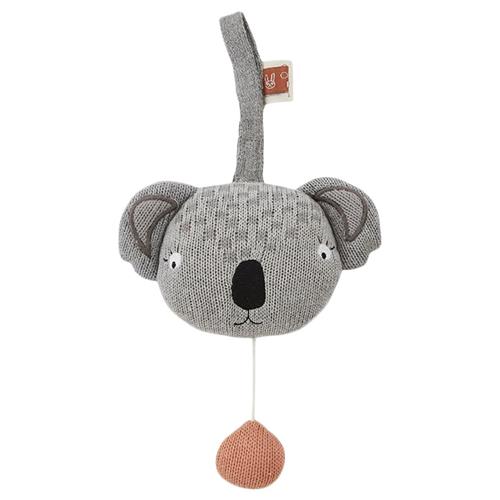 Se OYOY Koala Musik Mobil Grå | Grå | 0-3 ved Babyshop