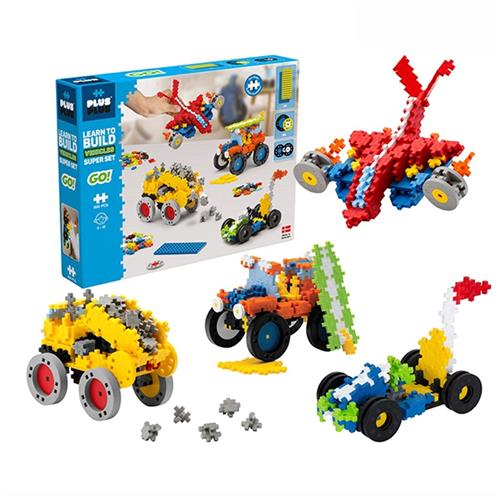 Plus-Plus Plus-Plus® Go! Learn to Build, Vehicles Super Byggesæt | Blå | 6-10