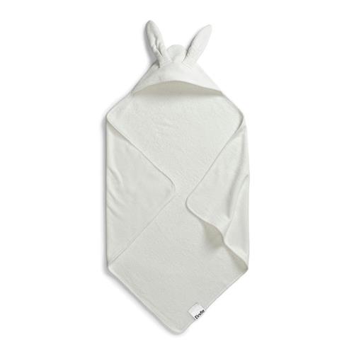 Se Elodie Bunny Hættehåndklæde Vanilla White | Hvid | 0 ved Babyshop