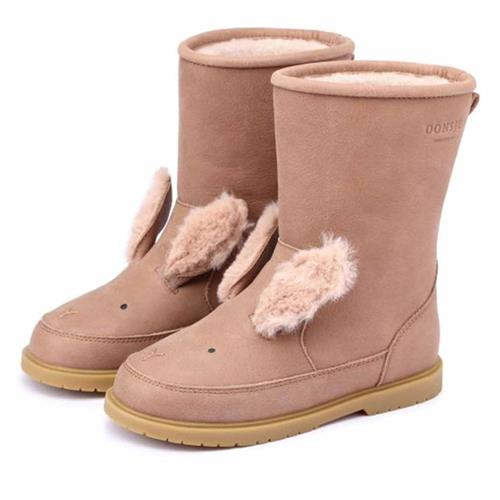 Se Donsje Amsterdam Wadudu Exclusive Lining Støvler Winter Bunny Hazelnut Leather | Brun | 30 EU ved Babyshop