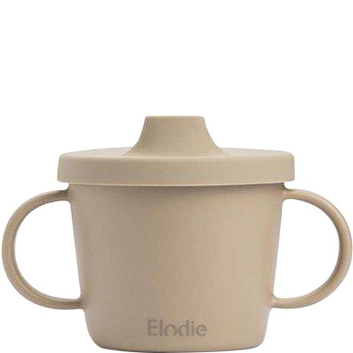 Se Elodie Sippy Cup Pure Khaki | Beige | 0 ved Babyshop