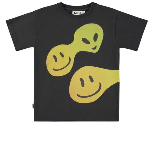 Molo GOTS Raveno T-shirt Connected Smile | Sort | 92 cm