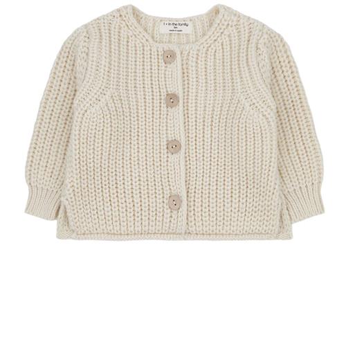 1+ in the family Delphine Cardigan Ecru | Beige | 3 months