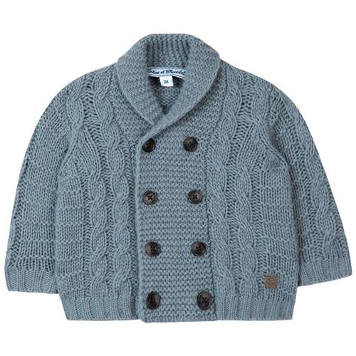 Se Tartine et Chocolat City Babycardigan Blå | Blå | 6 months ved Babyshop