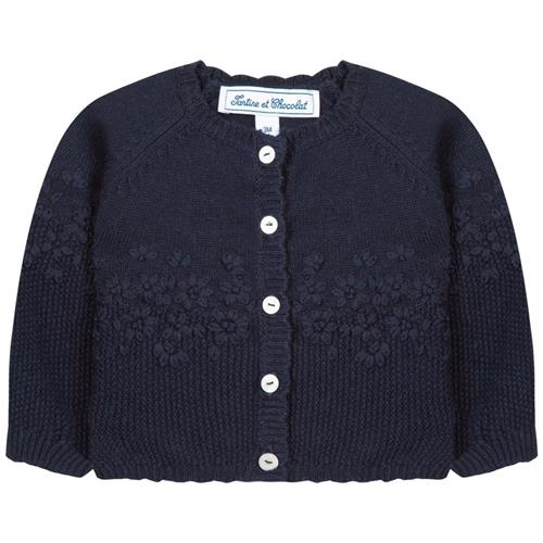 Se Tartine et Chocolat Cardigan Navyblå | Marine blå | 18 months ved Babyshop