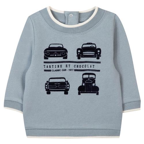 Se Tartine et Chocolat Sweatshirt Med Tryk Blå | Blå | 2 years ved Babyshop