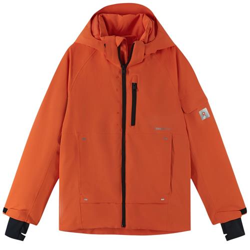 Se Reima Tieten Skijakke Rød-orange | Orange | 110 cm ved Babyshop