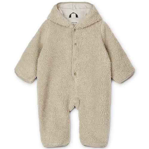 Se Liewood Fraser Baby Fleece Overtræk Mist | Beige | 68 cm ved Babyshop