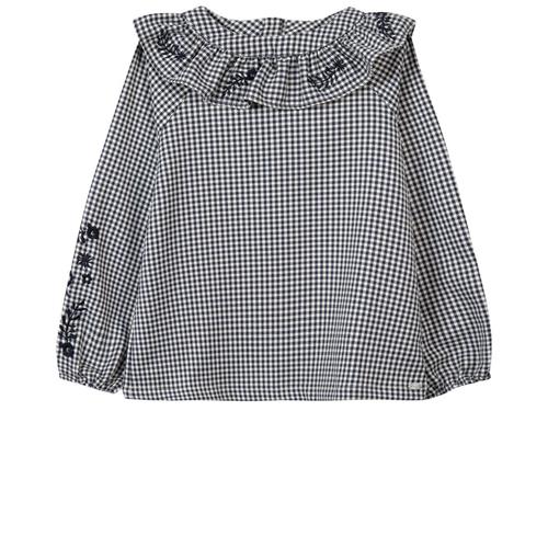 Se Tartine et Chocolat Gingham Bluse Navyblå | Marine blå | 4 years ved Babyshop