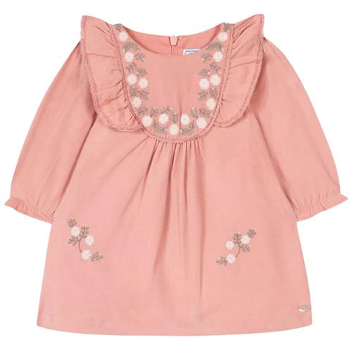 Se Tartine et Chocolat Kjole Med Blomsterbroderi Vieux Rose | Lyserød | 12 months ved Babyshop