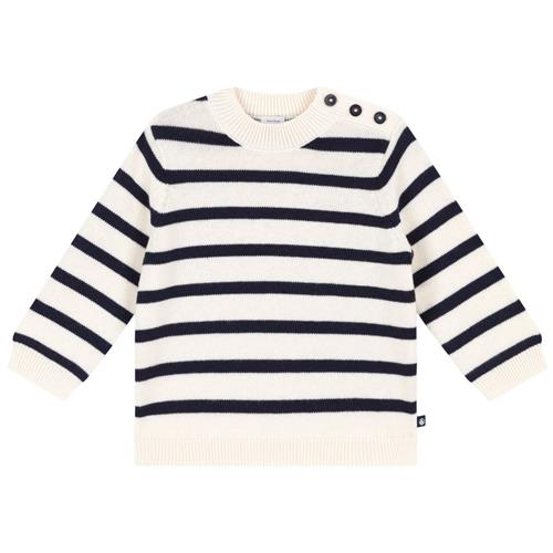 Petit Bateau Stribet Strikket Trøje Cremefarvet |  | 18 months