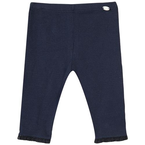 Se Tartine et Chocolat Baby Leggings Marine | Marine blå | 6 months ved Babyshop