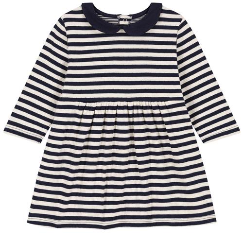 Petit Bateau Stribet Kjole Navyblå | Marine blå | 6 months