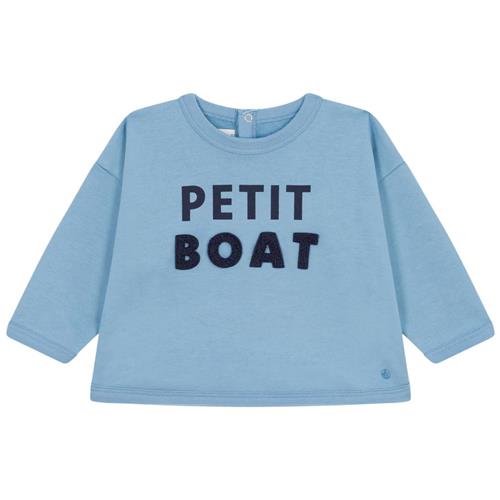 Petit Bateau Sweatshirt Med Tryk Blå | Blå | 36 months