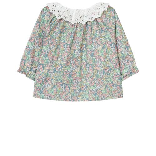 Se Tartine et Chocolat Blomstret Bluse Multifarvet | Grå | 18 months ved Babyshop