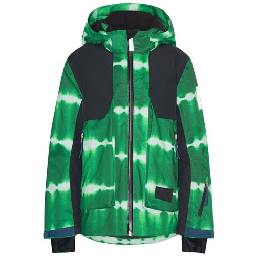 Se Molo Alpine Skijakke Tie Dye Green | Grønn | 116 cm ved Babyshop