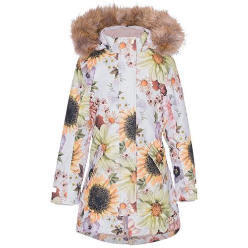 Molo Peace Parka Retro Flowers | Lyserød | 128 cm