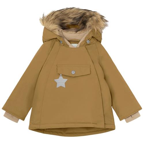 MINI A TURE Wang Fleece-foret Jakke Medal Bronze | Brun | 18 months