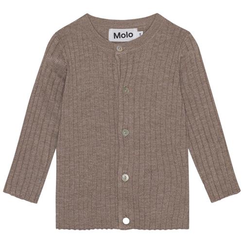 Se Molo Georgette Cardigan Moth Ground | Beige | 62 cm ved Babyshop