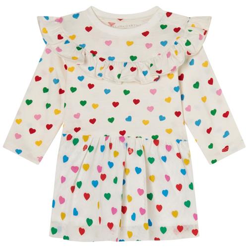 Stella McCartney Kids Hjertemønstret Kjole Cremefarvet |  | 12 months