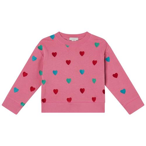 Stella McCartney Kids Hjertemønstret Sweatshirt Lyserød | Lyserød | 12 years