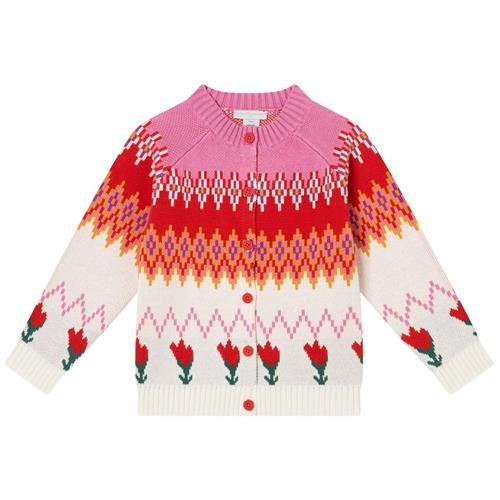 Stella McCartney Kids Intarsia Cardigan Cremefarvet |  | 10 years