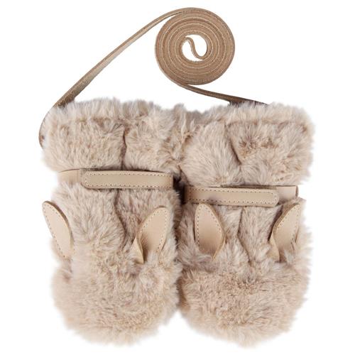 Se Donsje Amsterdam Richy Fluffy Bunny Vanter Beige | Beige | 18-24 months ved Babyshop