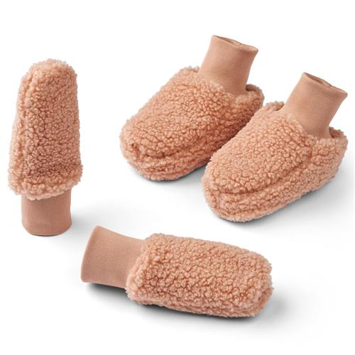 Liewood Osman Sæt Med Tøffeler Og Vanter Pale Tuscany 6-9 Months  Lyserød  6-9 måneder  Unisex
