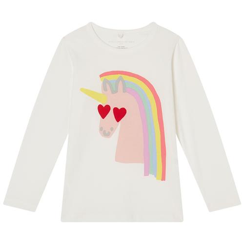 Stella McCartney Kids Langærmet T-shirt Med Tryk Cremefarvet |  | 12 years