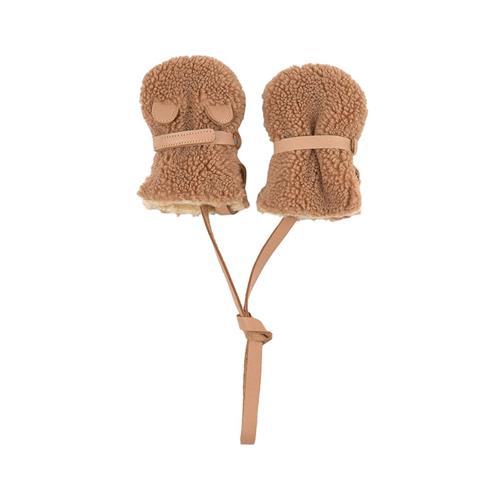 Donsje Amsterdam Richy Teddy Bear Vanter Light Maple Curly Faux Fur | Beige | 18-24 months