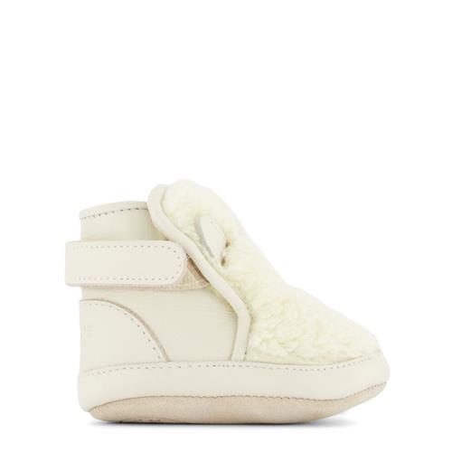 Donsje Amsterdam Richy Polar Bear Babyskoer Off White Curly Faux Fur | Hvid | 24-30 months