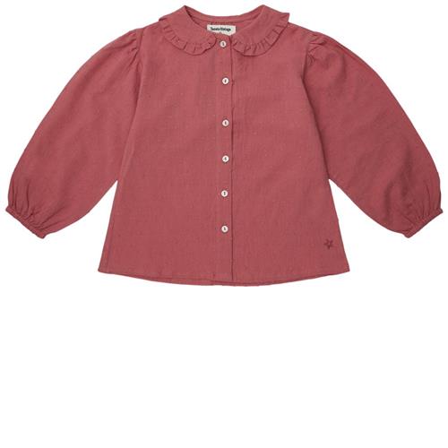 Tocoto Vintage Plumeti Bluse Dark Pink | Lyserød | 12 years