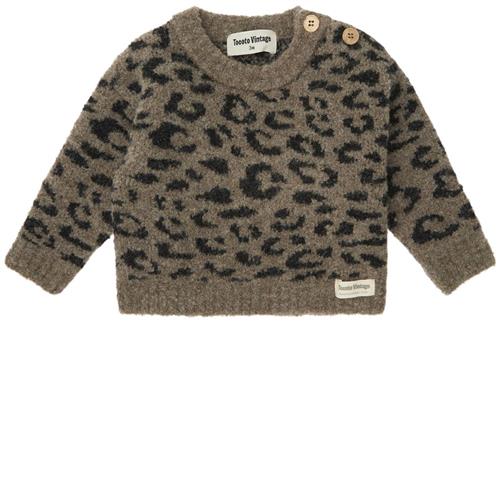 Tocoto Vintage Animal Print Baby Trøje Brown | Brun | 12 months