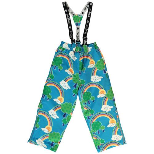 Se Småfolk Rainbow Landscape Mønstrete Skibukser Ocean Blue | Blå | 2-3 years ved Babyshop