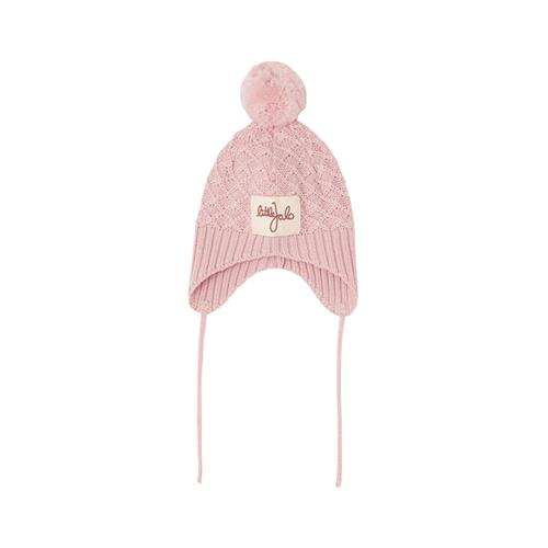 Se Little Jalo Strikket Uldhat Blush Pink | Lyserød | 40/42 cm ved Babyshop