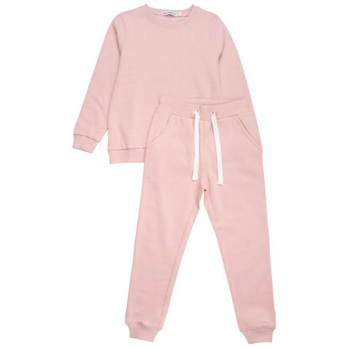 Se Minymo Joggesæt Misty Rose | Lyserød | 104 cm ved Babyshop