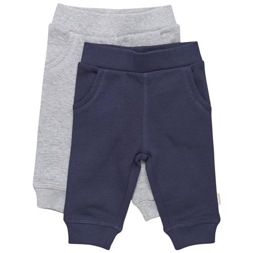 Minymo 2-pak Joggingbukser Navyblå 56 cm  Marineblå  56 cm  Unisex