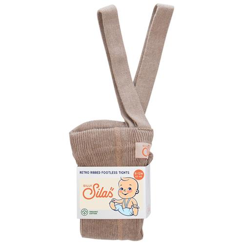 Silly Silas GOTS Fodsløse strømpebukser Peanut Blend | Beige | 2-3 years