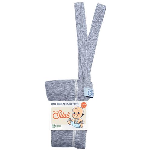 Se Silly Silas GOTS Fodsløse strømpebukser Marshmallow Sky | Blå | 6-12 months ved Babyshop