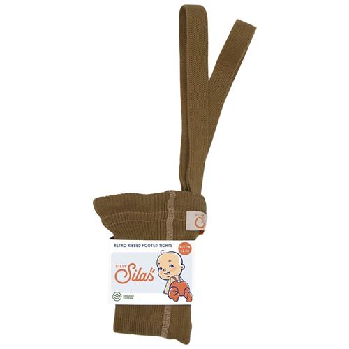 Se Silly Silas GOTS Strømpebukser Acorn Brown | Brun | 3-6 months ved Babyshop