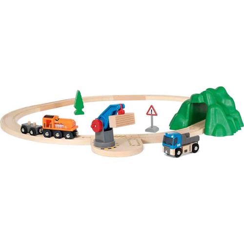 BRIO BRIO World - 33878 Starter Lift and Load Togsæt | Grønn | 3-6