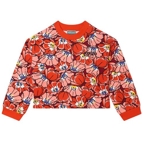 Kenzo Blomstret Sweatshirt Rød | Rød | 3 years