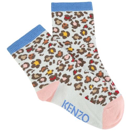 Kenzo Leopardmønstrete Strømper Hvid | Hvid | 35-38 EU